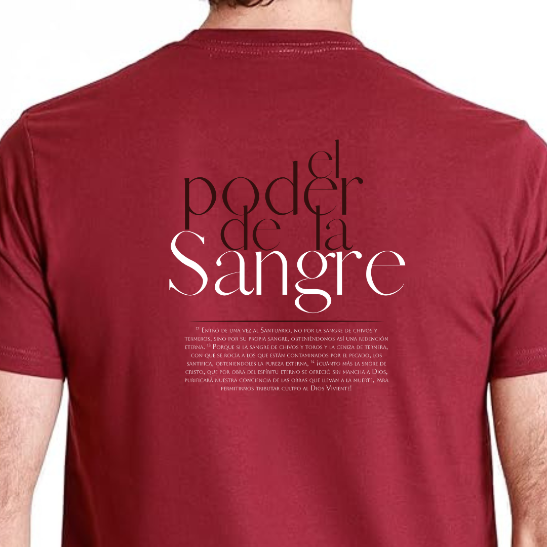 Playera Poder y Sangre - Caballero