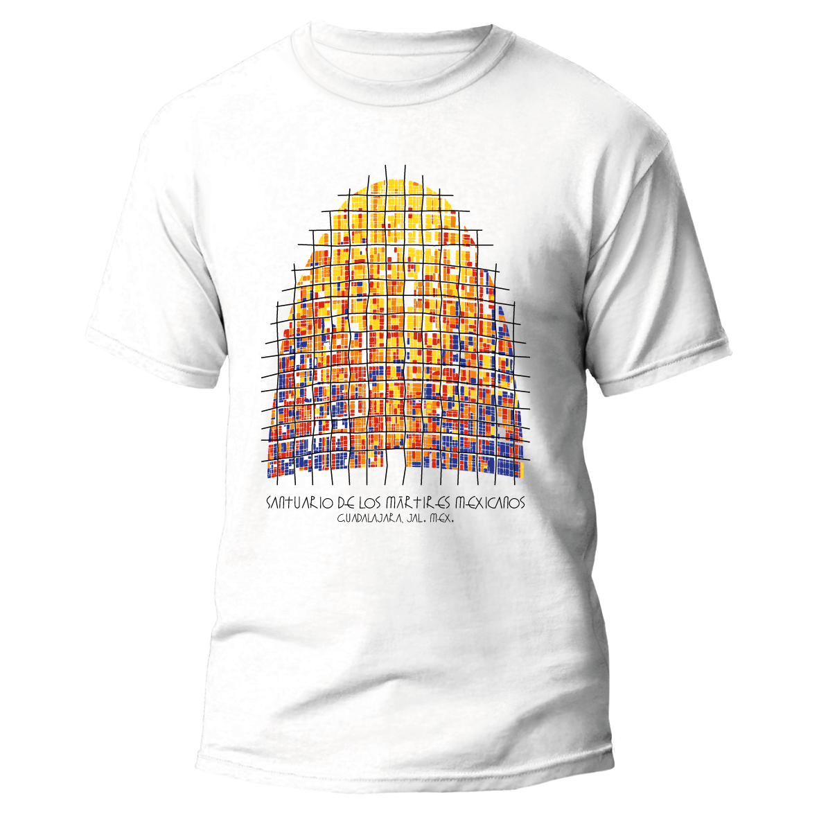 Playera Vitral Líneas Blanco