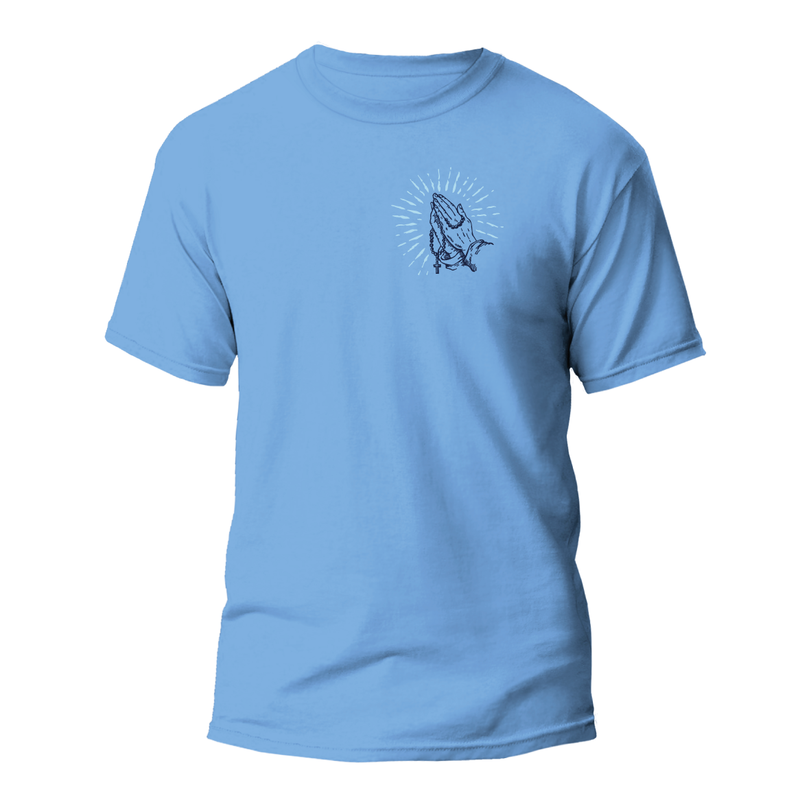 Playera Edición Especial Mes del Rosario Azul Celeste - Caballero