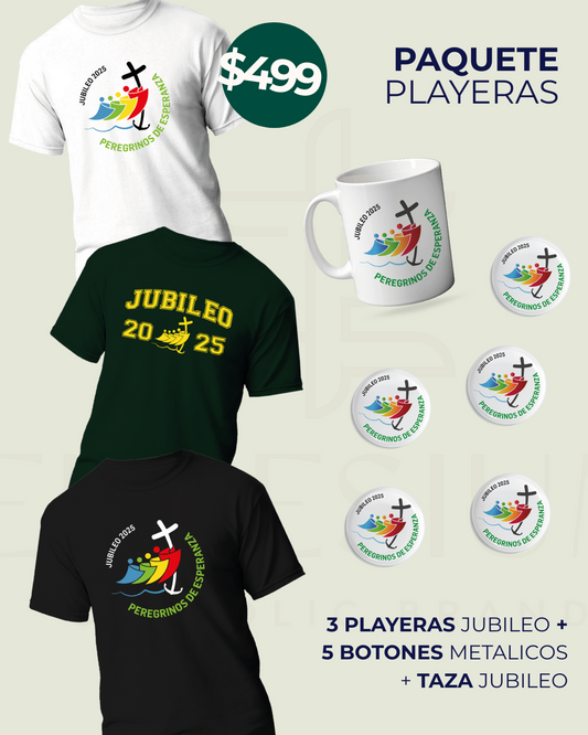 Paquete Playeras Jubileo 2025
